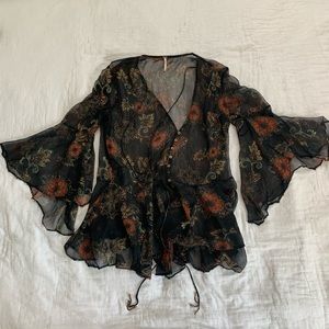 Free People Sheer Blouse